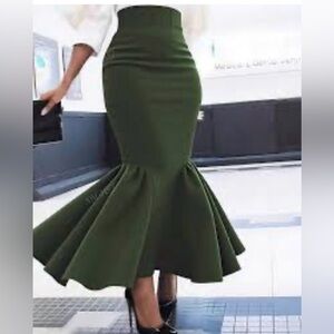 Elegant Black Mermaid Skirt